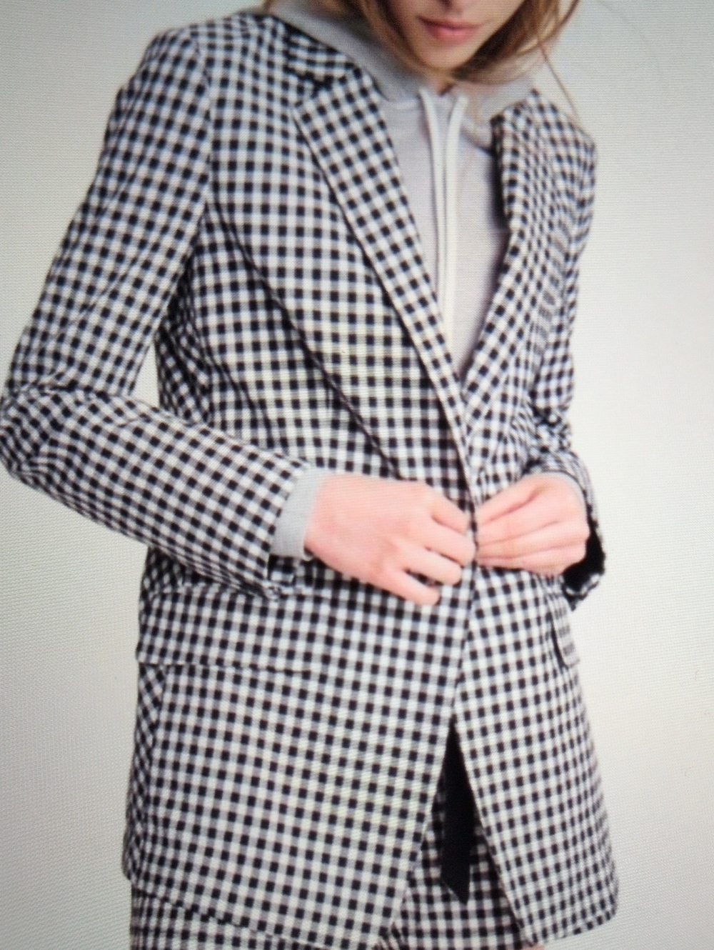 Rag & Bone NWOT Ames Boyfriend Fit Gingham Cotton Blazer
